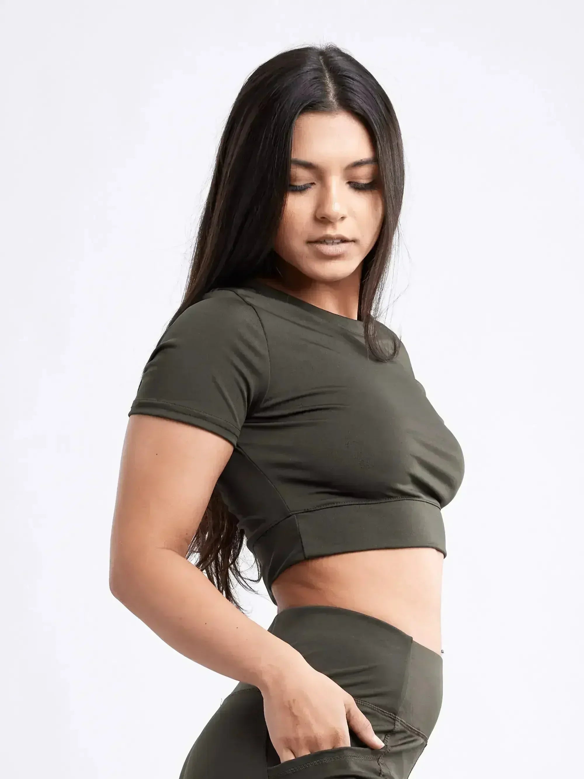 Short-Sleeve Crop Top