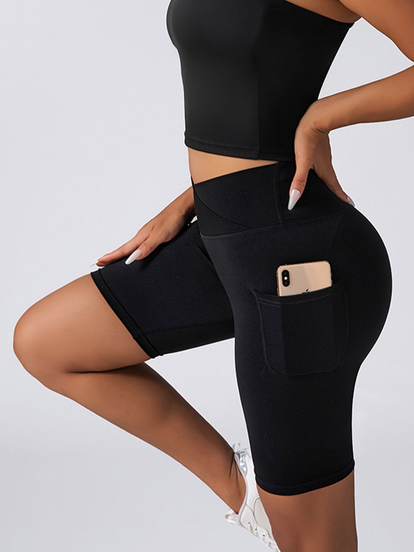 CurveFit Seamless Tummy Control Biker Shorts