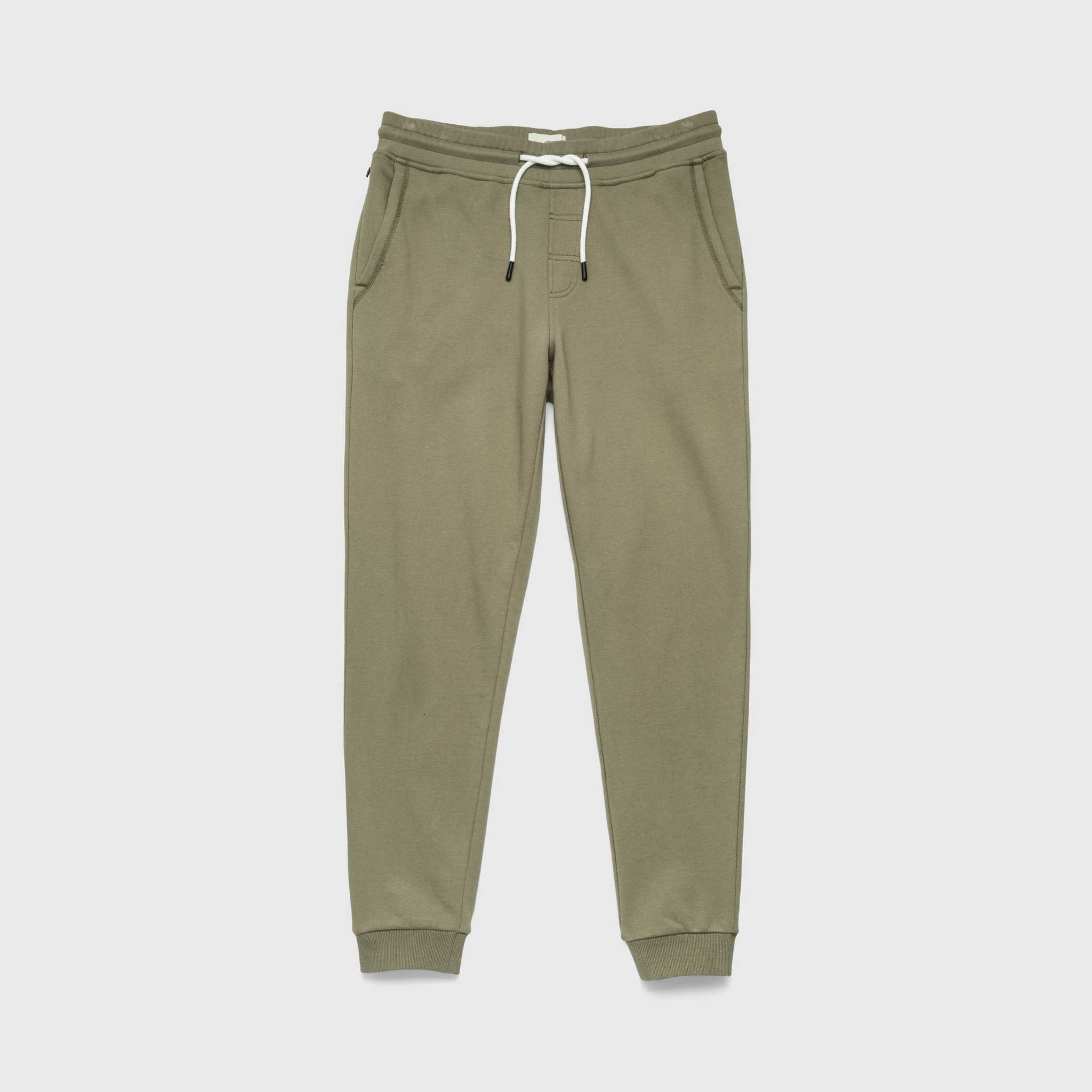 Dune Drawstring Terry Jogger - Lichen Green