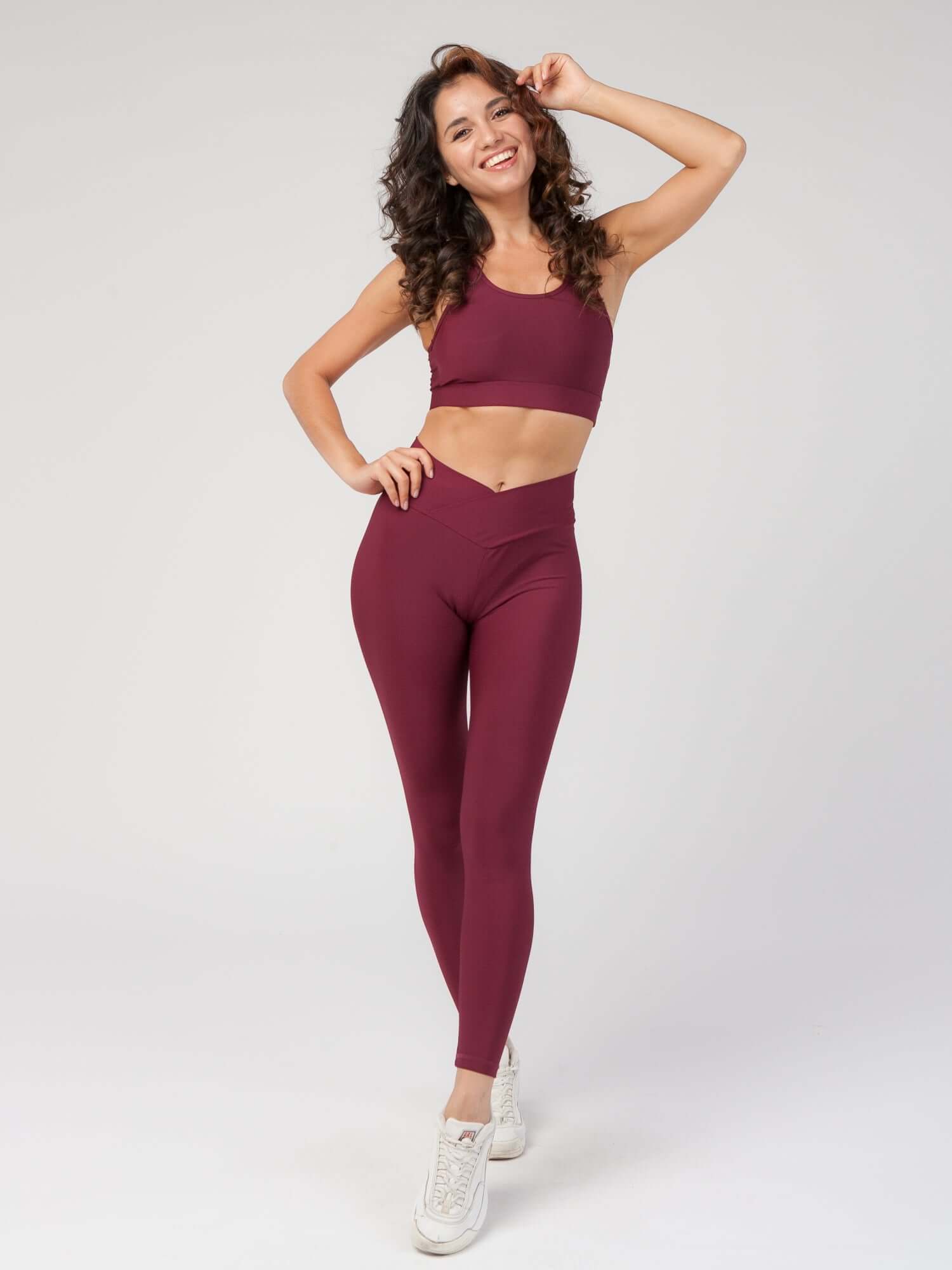 V Front High Waist Legging