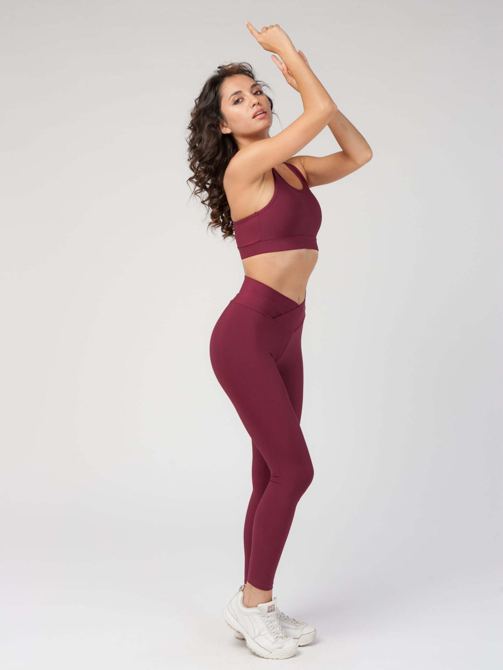 V Front High Waist Legging