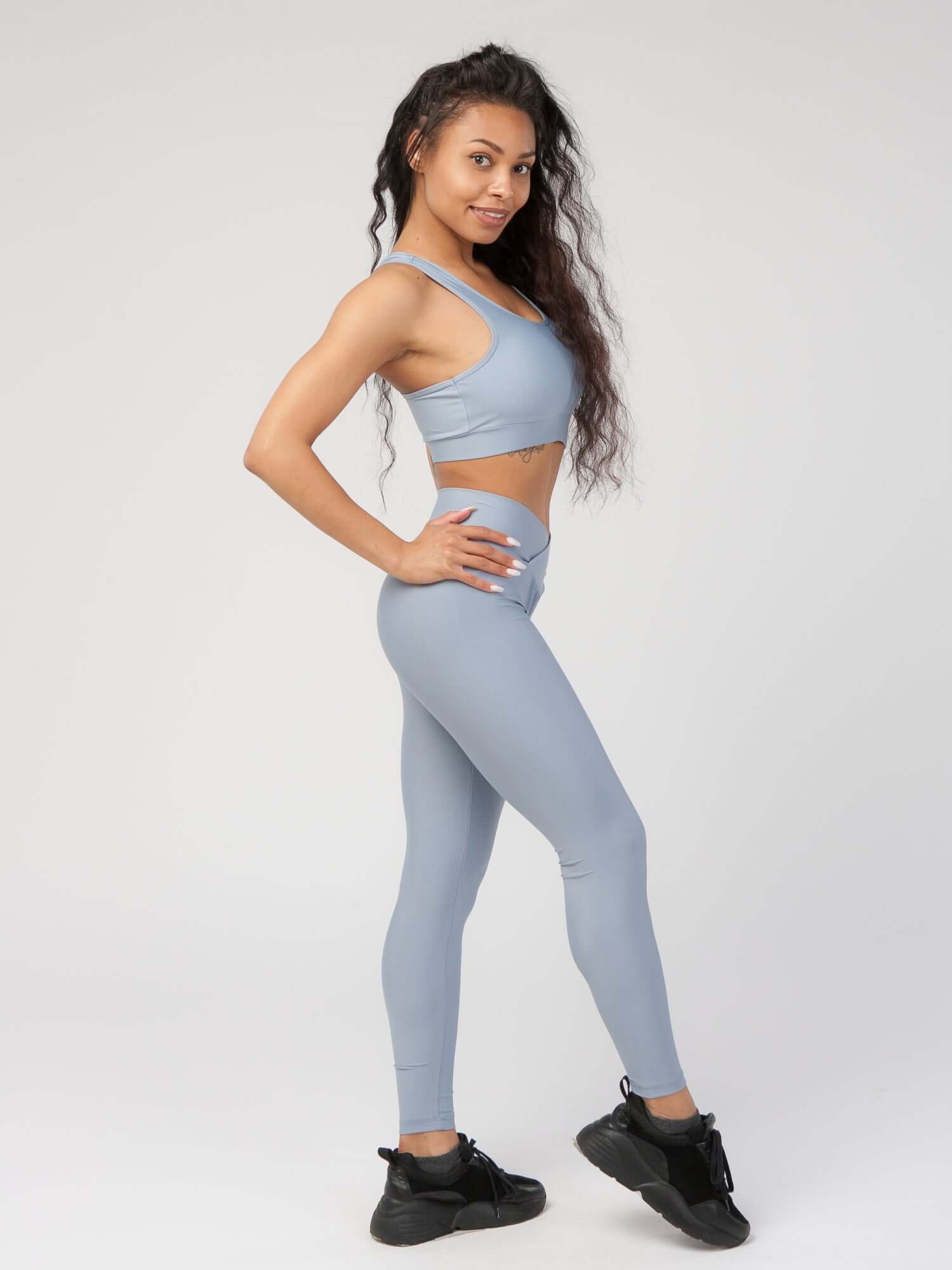 V Front High Waist Legging