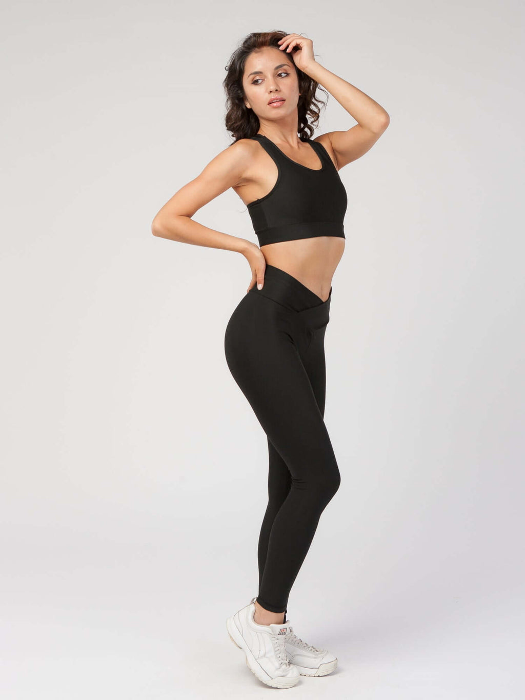 V Front High Waist Legging