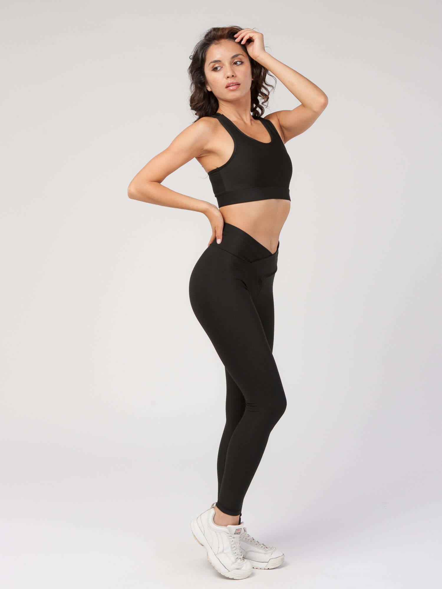 V Front High Waist Legging
